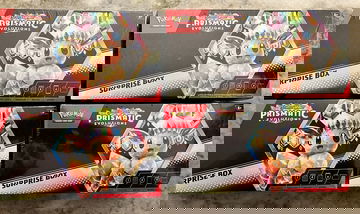 Pokémon Prismatic Evolutions Surprise Box Lot x4