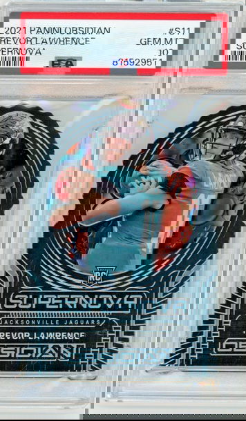 TREVOR LAWRENCE 2021 Panini Obsidian Supernova Rc #07/35 PSA 10 Pop 2