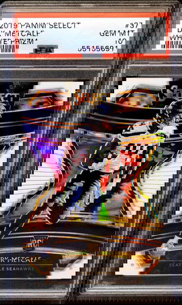 2019 DK METCALF ROOKIE RC 🔥 Select Concourse WHITE Prizm #/35 🔥 PSA 10 - SP!