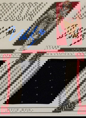 Nick Bosa 2022 Panini National Treasures Colossal Patch Auto /49 #CS-NBO