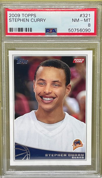 2009 Topps Steph Curry PSA 8