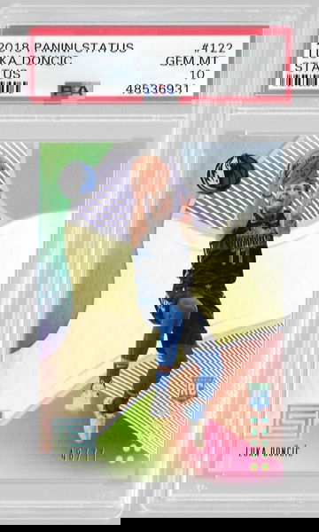 2018 Panini Status Luka Doncic Status 48/77 PSA 10 Ships from Canada