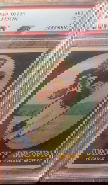 1958 Topps Jim Brown RC PSA 3 #62 Undergraded?