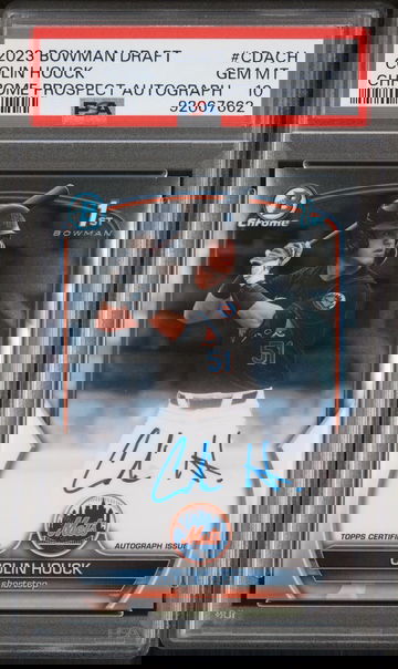 2023 Bowman Draft Chrome Prospects #CDACH Colin Houck Autograph PSA 10