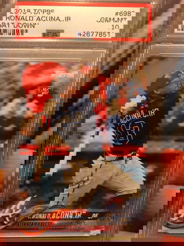 Ronald Acuna 2018 Topps Series II SP PSA 10