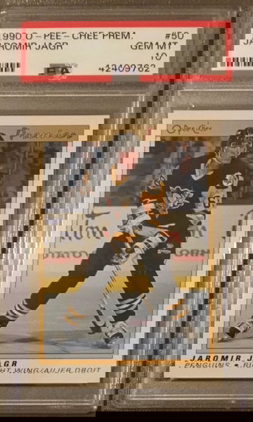 Jaromir Jagr 1990 O-Pee-Chee Premier #50 Rookie RC PSA 10