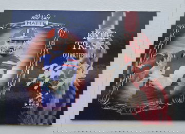 RARE! 2021 Wild Card Matte Kyle Trask RC Smoking Guns Auto #MSG-4  SSP (#4 of 8)