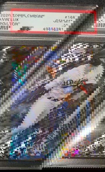 2020 Topps Chrome Gavin Lux X-fractor RC #148 PSA 10