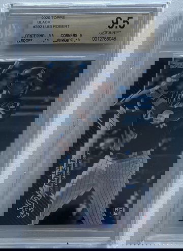 Luis Robert 2020 Topps Black Parallel /67 BGS 9.5 