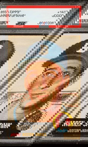 1953 Topps Warren Spahn #147 PSA 2 [BL-1.43]