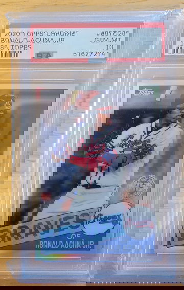 2020 Topps Chrome 1985 Topps 35th Anniversary Ronald Acuna Jr PSA 10