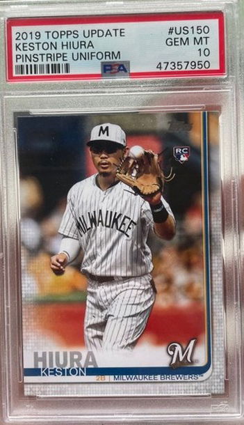 2019 Topps Update Keston Hiura Photo Variation PSA 10 SP