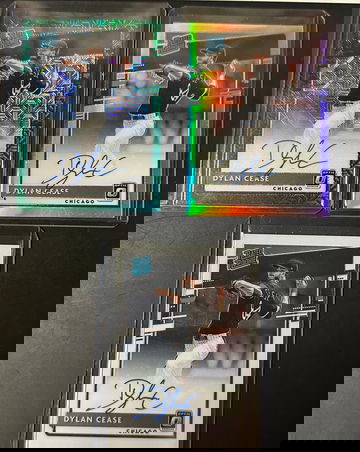 2020 Optic Dylan Cease Autograph Lot (3 cards)