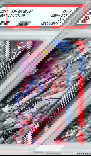 2024 TOPPS NOW BOBBY WITT JR  #558 RED KC ROYALS PSA 10 GEM MT
