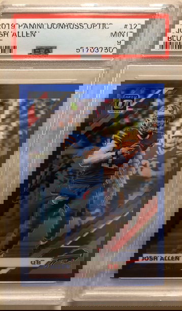 2019 Panini Donruss Optic 12 Josh Allen Blue