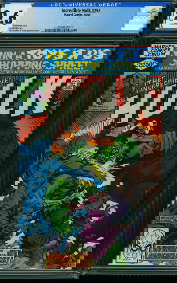 INCREDIBLE HULK #252, CGC 9.6 NM+