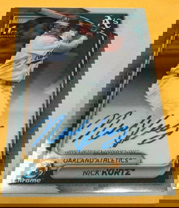 2024 Bowman Chrome Nick Kurtz 1st Bowman Auto!