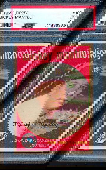 1959 Topps Mickey Mantle #10 PSA 5 ++ Beautiful