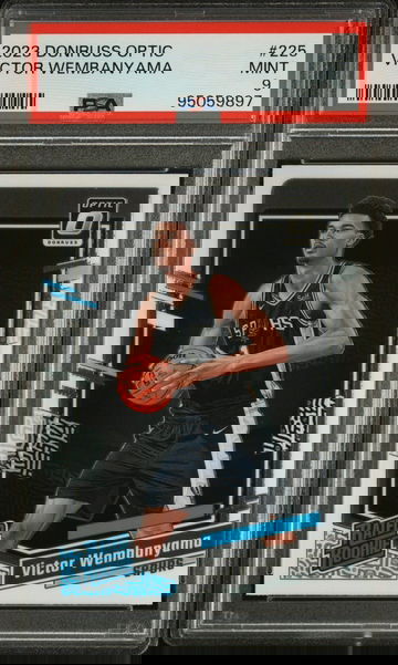 2023 DONRUSS VICTOR WEMBANYAMA PANINI OPTIC #225 PSA 9