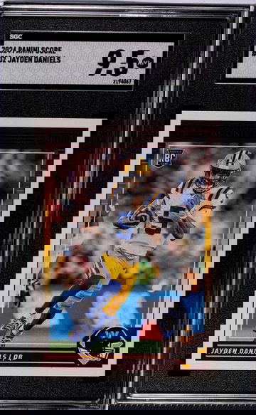 2024 Panini Score #302 Jayden Daniels SGC 9.5