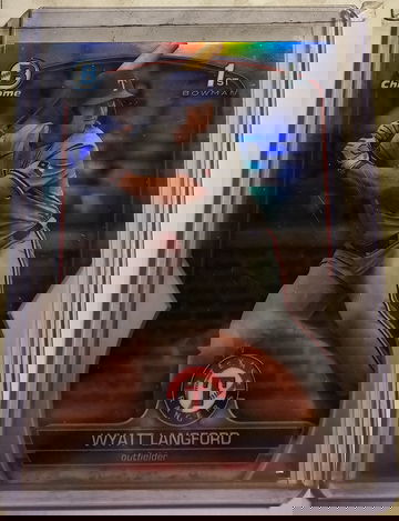 2023 Bowman Draft Chrome Wyatt Langford Refractor Parallel 1st