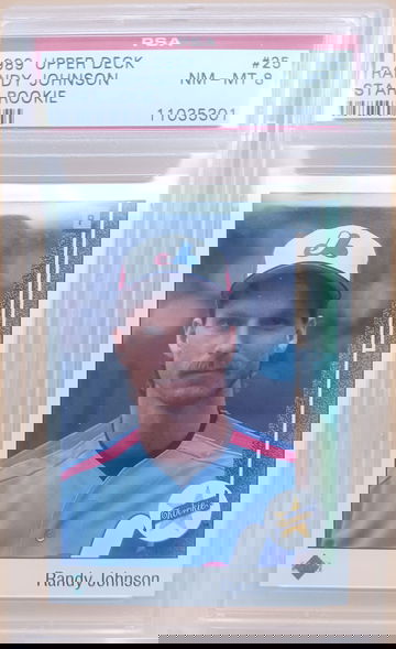 1989 Upper Deck Randy Johnson #25 PSA 8