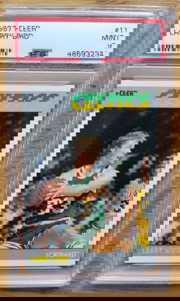 1987 Fleer Larry Bird #11 PSA 9 MINT