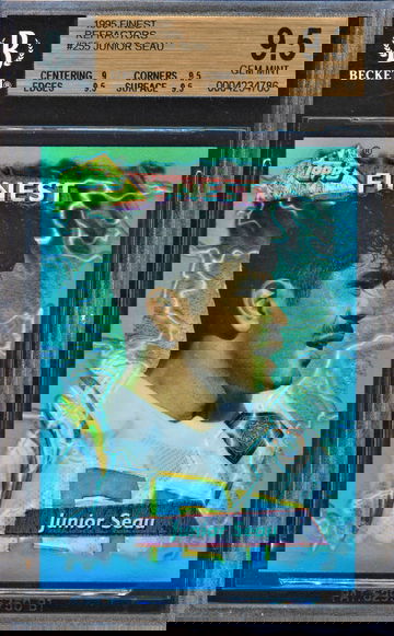 Junior Seau 1995 Finest Refractors BGS 9.5