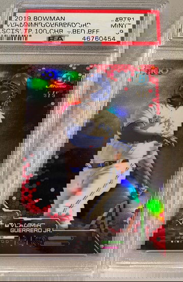 2019 Bowman Vladimir Guerrero Jr Top 100 Red 5/5 PSA 9