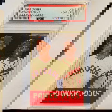 1963 Topps Power Plus # 242 Aaron Banks PSA 4