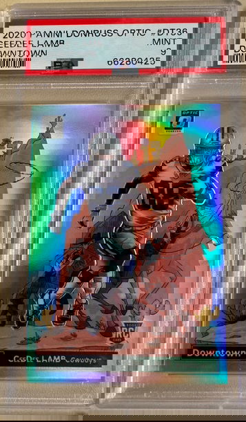 2020 Donruss Optic CeeDee Lamb DOWNTOWN PSA 9