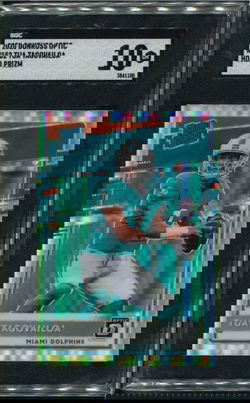 2020 Donruss Optic Holo Tua Tagovailoa Rookie #152 PSA 10 Gem Mint RC