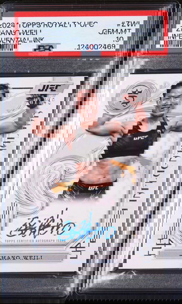 2024 Topps Royalty UFC Influential Ink Zhang Weili #ZWI /49 PSA 10