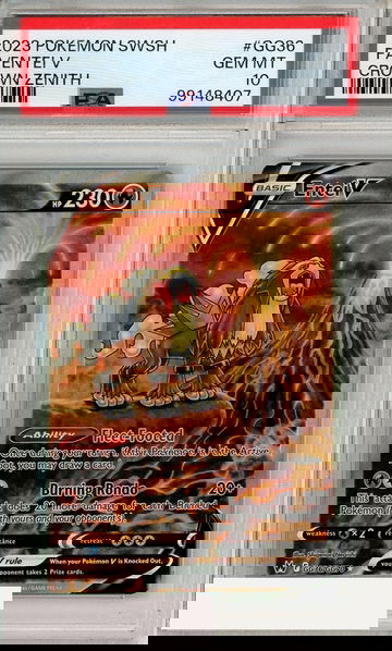 2023 POKEMON SWORD AND SHIELD CROWN ZENITH FA ENTEI V #GG36 PSA 10