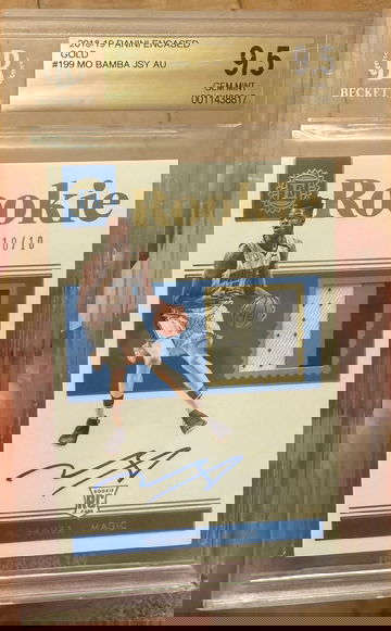 2018 Panini Encased Mo Bamba Rookie Patch Auto Gold /10 BGS 9.5 Auto 10