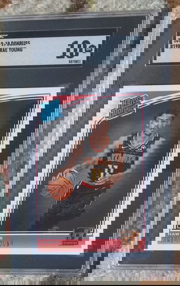 Trae Young Rookie RC -- 2018-19 Panini Donruss #198 -- SGC 10 GEM MINT