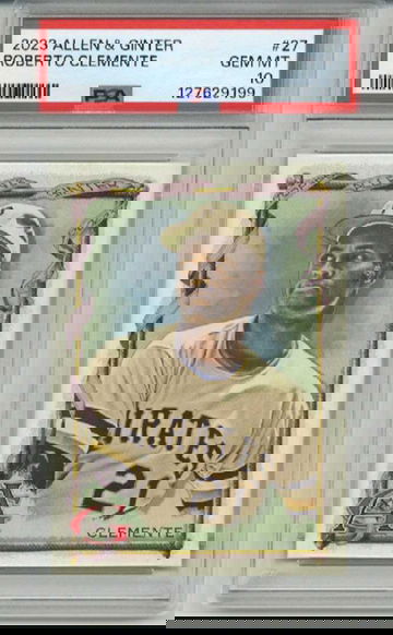 2023 TOPPS ALLEN & GINTER #27 ROBERTO CLEMENTE PITTSBURGH PIRATES PSA 10 RARE