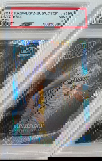 2017 Panini Donruss Optic Lonzo Ball RC Shock PSA 9 MINT 