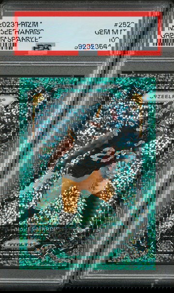 2023 Panini Prizm Green Sparkle Najee Harris #252 /8 PSA 10