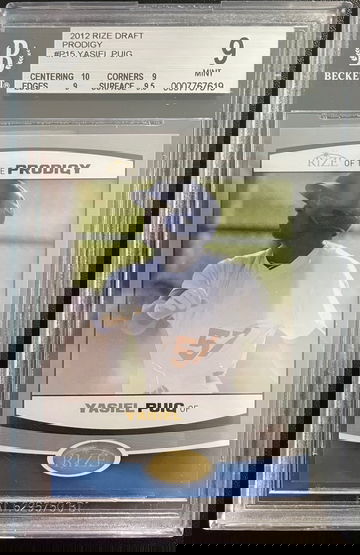 2012 Rize Draft Prodigy #P15 Yasiel Puig BGS 9