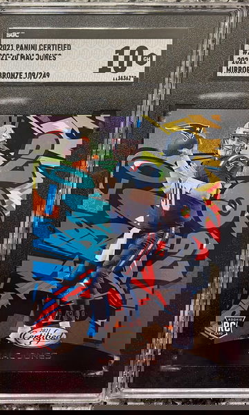 2021 Mac Jones Graffiti Mirror Bronze Certified Rookie Card SGC 10 109/249