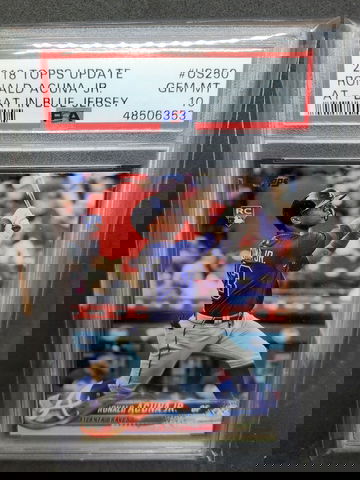 2018 Ronald Acuna Topps Update Rc US250 PSA 10