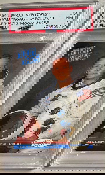 1991 SPACE VENTURES #4 N. ARMSTRONG-APOLLO 11 SPACE SHOTS MOON MARS NM 7