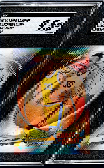 2023-24 Topps Chrome #CC-11 Stephen Curry Coast to Coast Ref. SGC 9.5