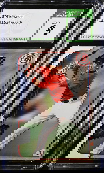 2015 Bowman 27 Mookie Betts CSG 9 Mint