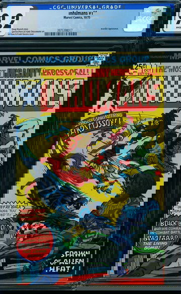 INHUMANS #1, CGC 9.2 NM-