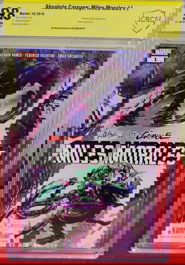 Absolute Carnage: Miles Morales #1 - CBCS 9.8 - Signed by Clayton Crain