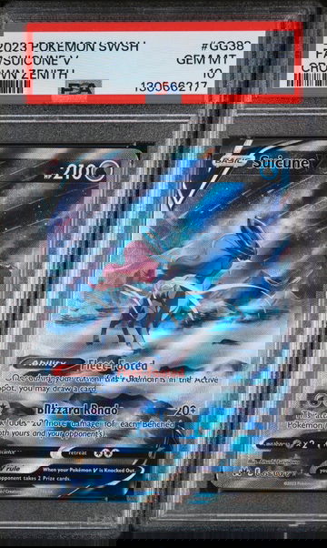 2023 Pokemon Sword and Shield Crown Zenith Suicune V #GG38 PSA 10