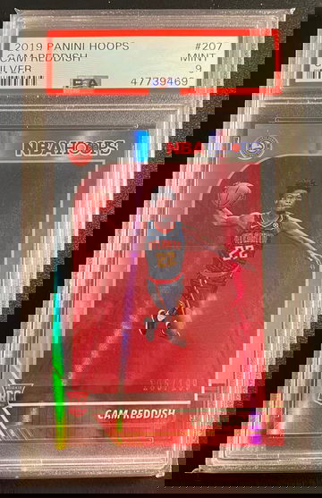 2019-20 Panini NBA hoops Cam Reddish Rookie Silver /199 PSA 9