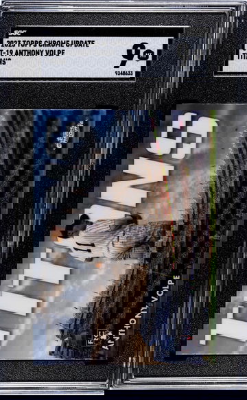 2023 Topps Chrome Update #CT-19 Anthony Volpe Titans SGC 9